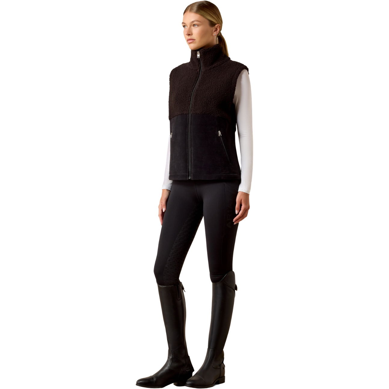 2026 Ariat Womens Laviolette Full Zip Vest 10079084 - Black